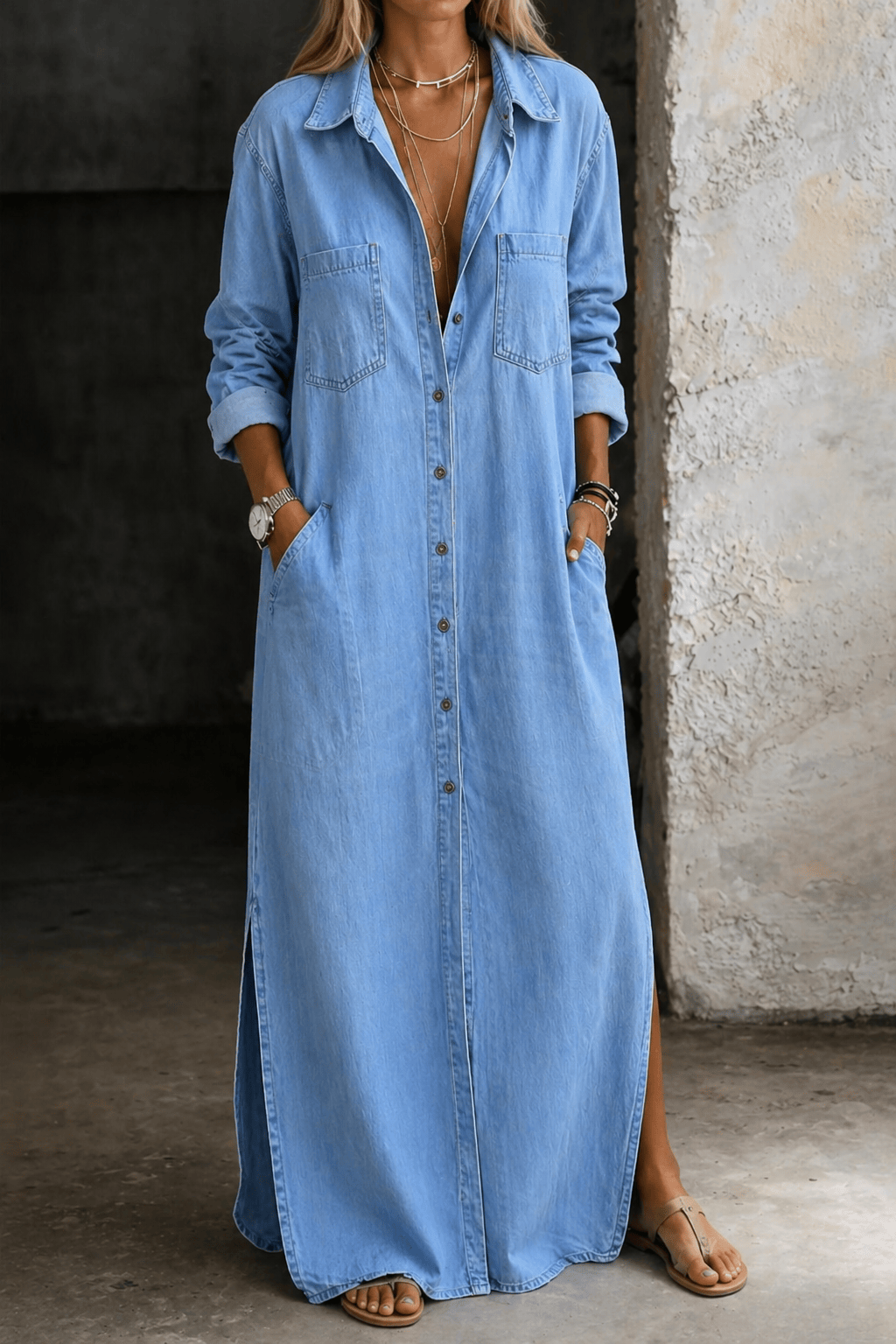 Delana | Button Down Dress