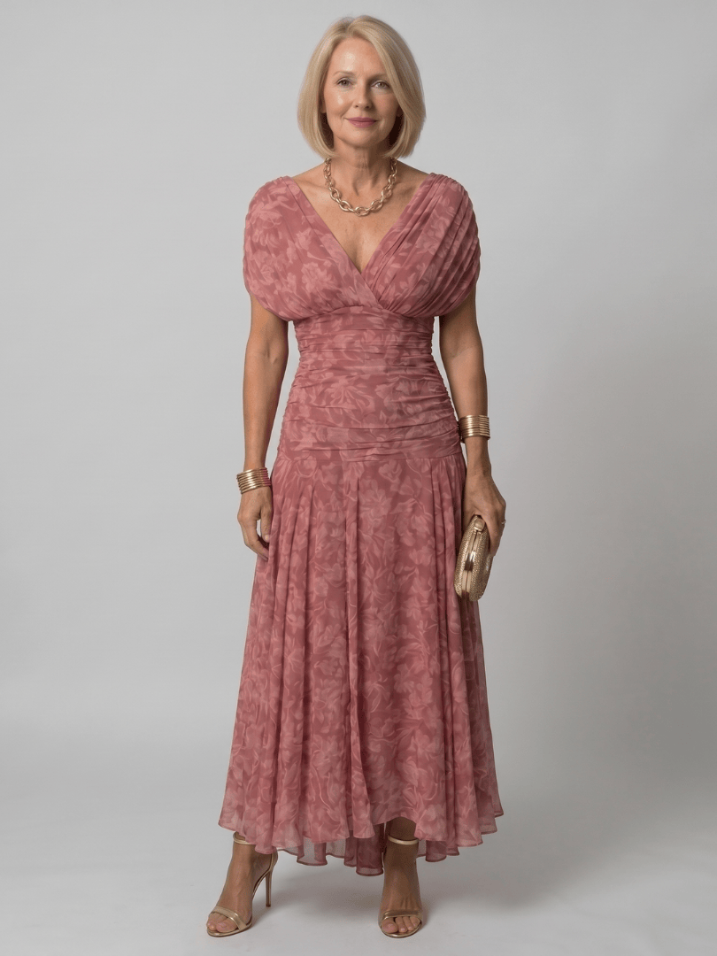 Calen | Off Shoulder Flow Midi Dress