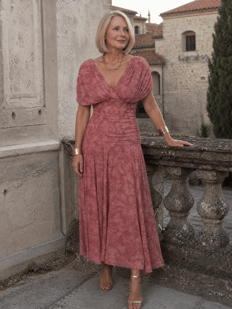 Calen | Off Shoulder Flow Midi Dress