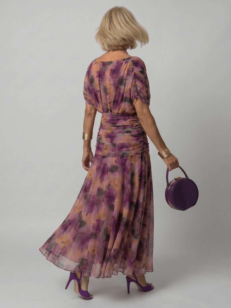 Calen | Off Shoulder Flow Midi Dress