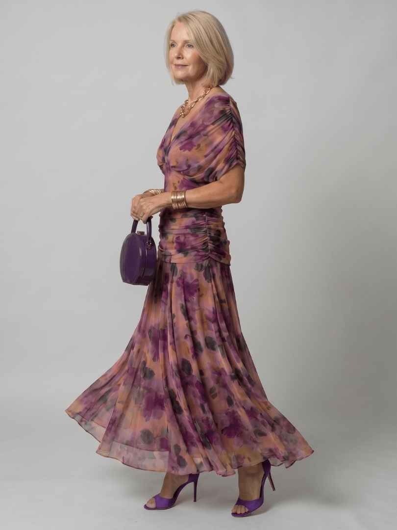 Calen | Off Shoulder Flow Midi Dress