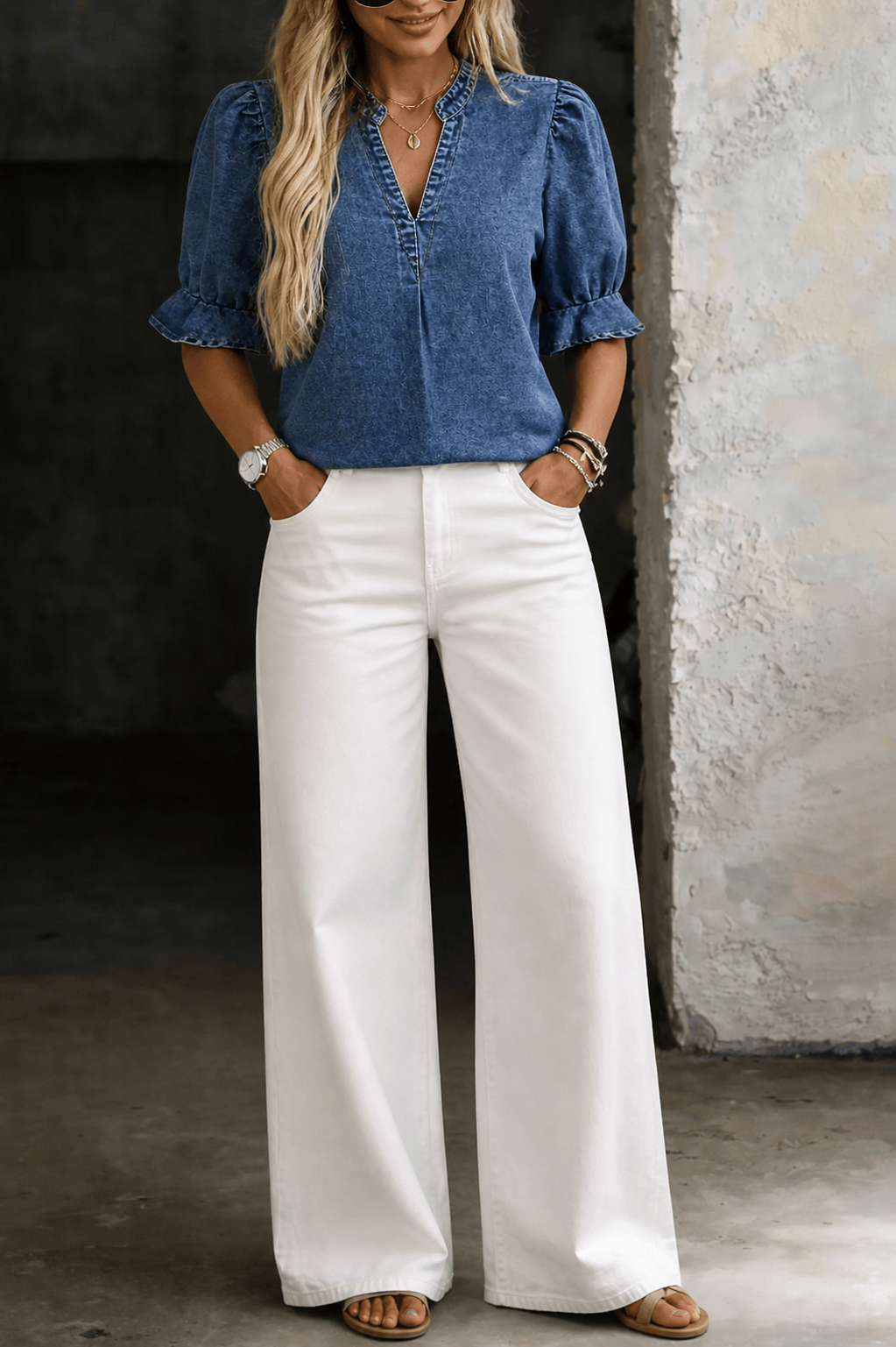 Ashley | Vintage V-Neck Essential