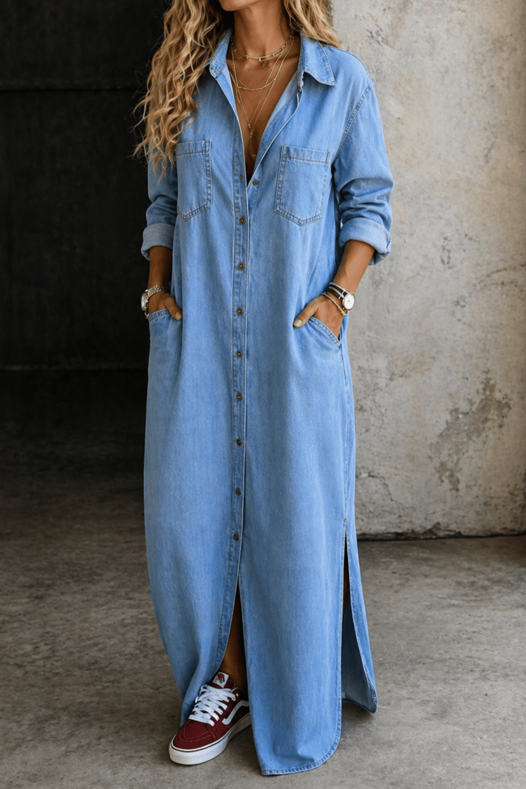 Delana | Button Down Dress