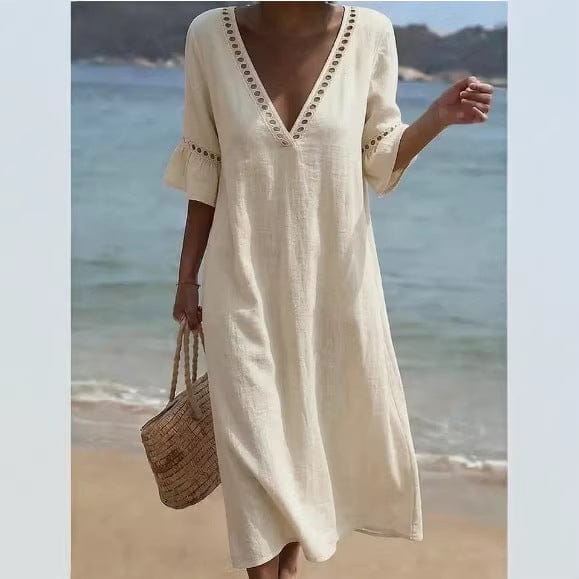 ELARA | Breezy Maxi Dress Flattering Comfort Seaside Style