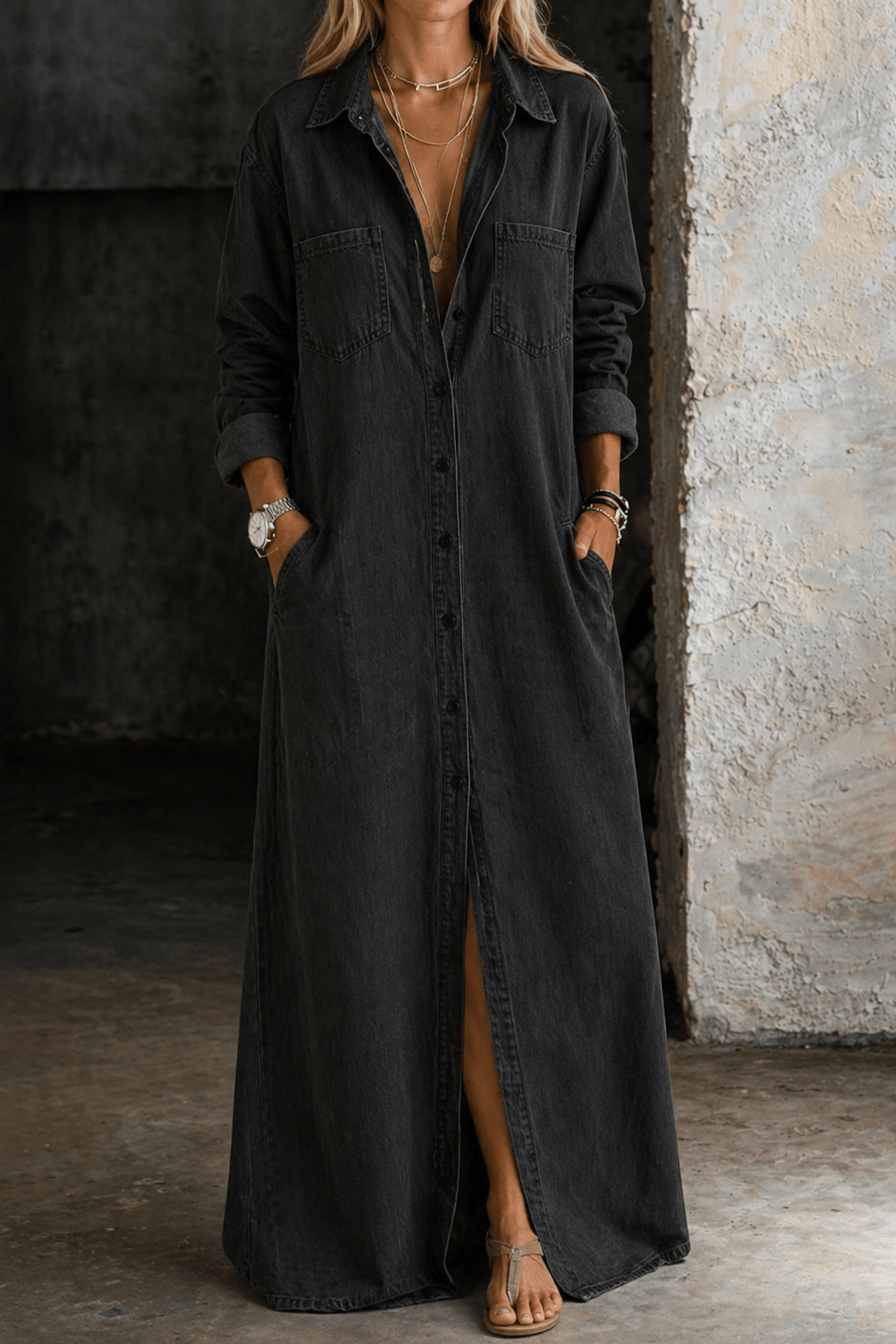 Delana | Button Down Dress