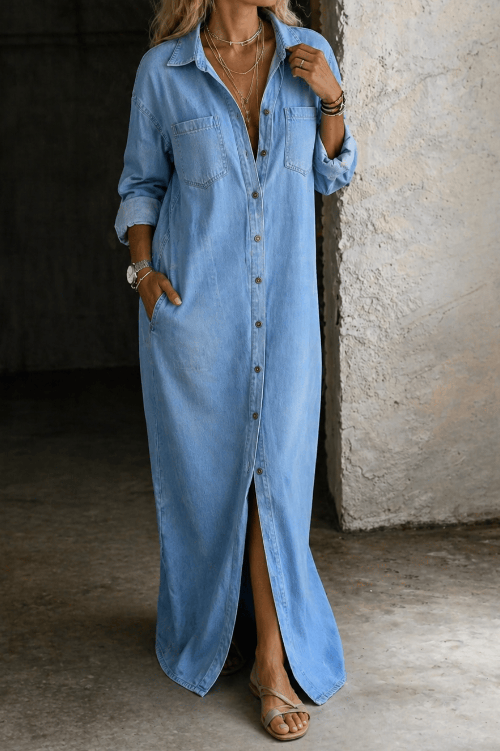 Delana | Button Down Dress