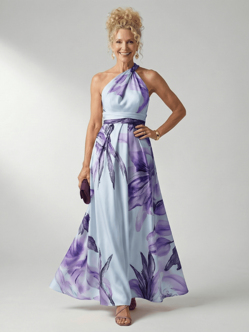 Amiel | Light Floral Maxi Dress