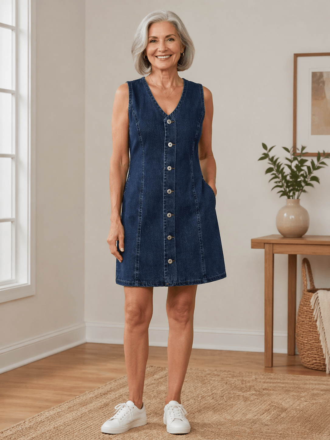 Lila | Denim Mini Dress