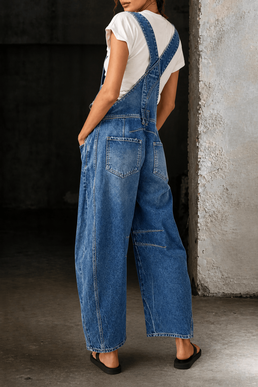 Lauren | Barrel Denim Overalls
