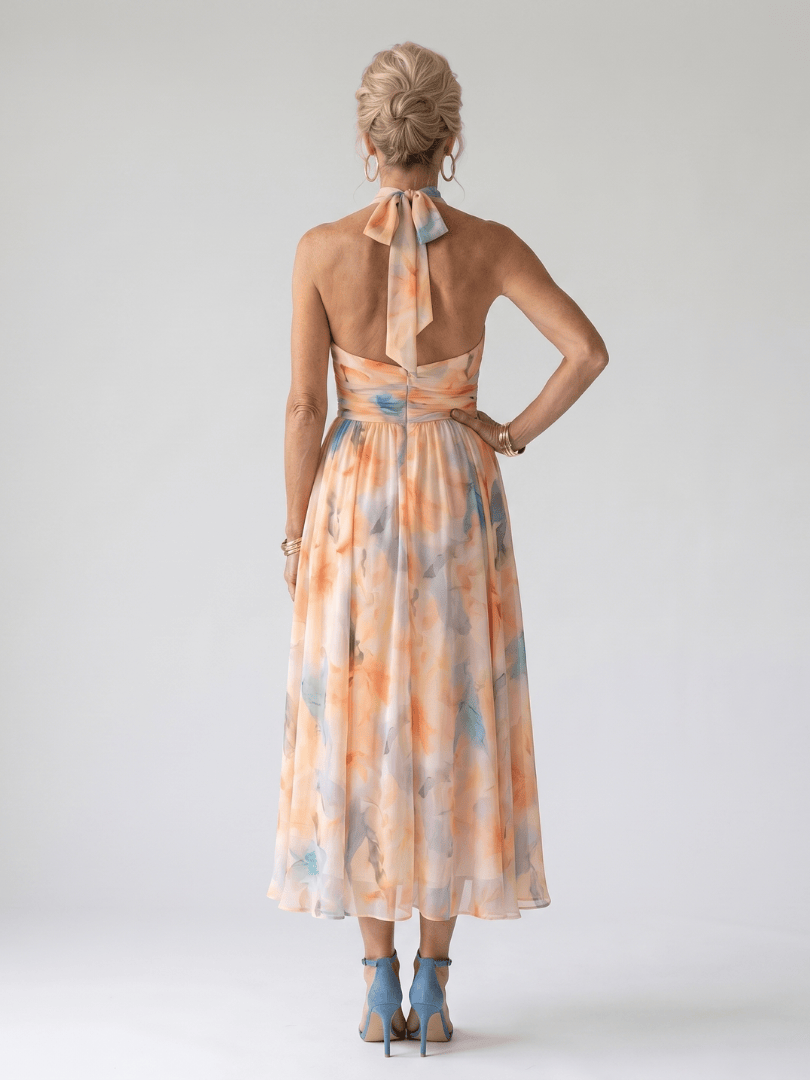 Elin | Soft Halter Midi Dress